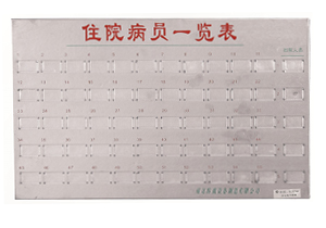 不銹鋼病員一覽表C101、C103